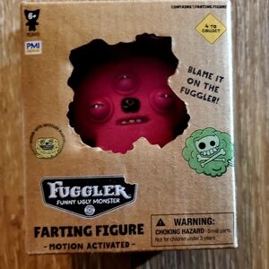 Fuggler Funny Ugly Monster Farting Figure - Red